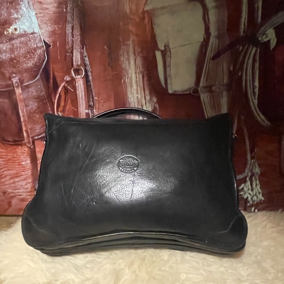 Roots 3 section leather briefcase - Picture 6 of 16